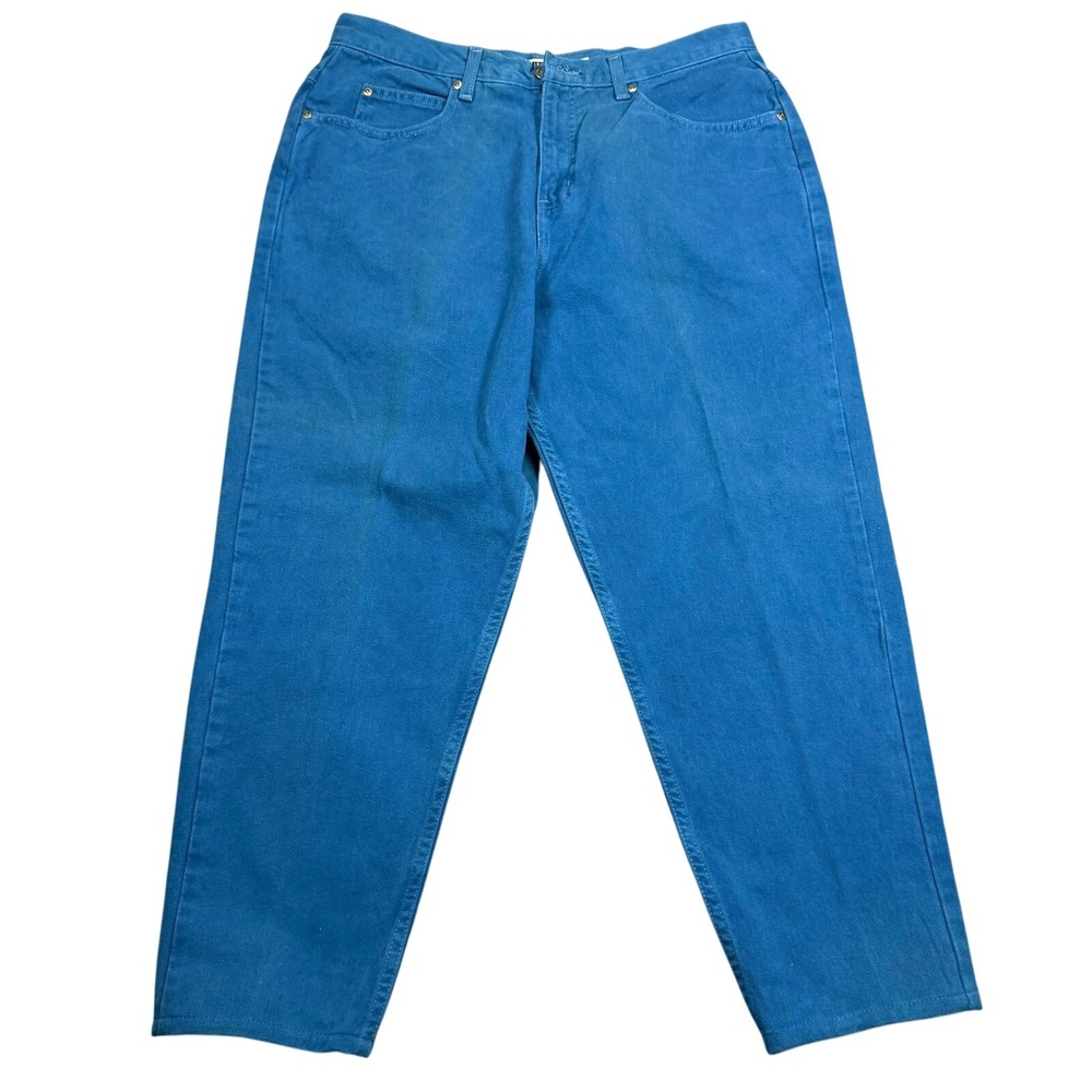 Jennifer Moore Jeanswear Womens 16WP Blue High Rise Straight Leg Denim Pants‎